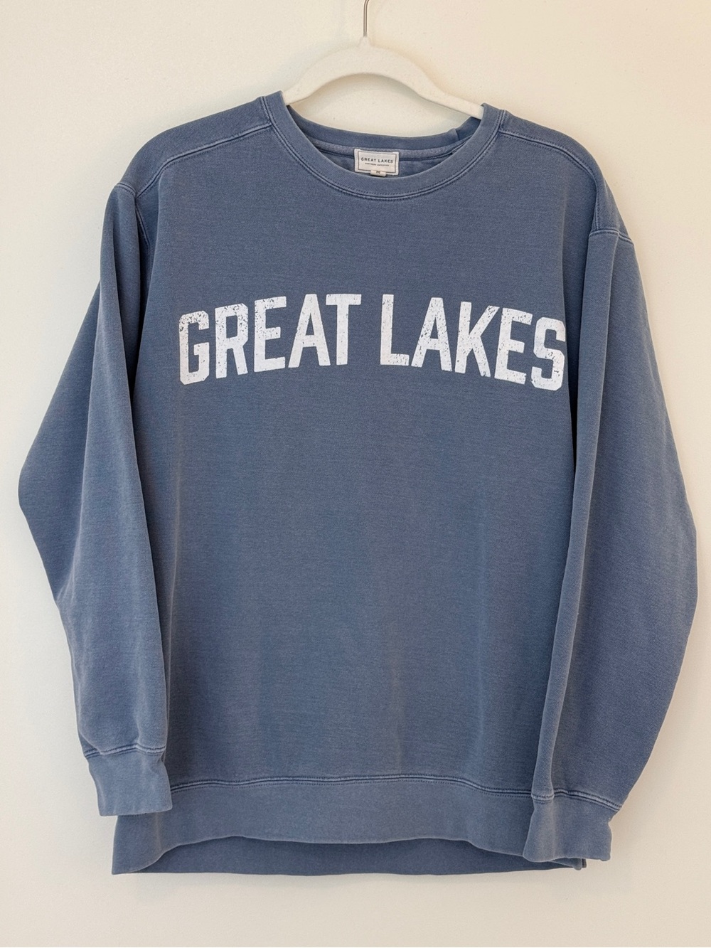 Great Lakes Printed Crewneck Sweatshirt - Blue